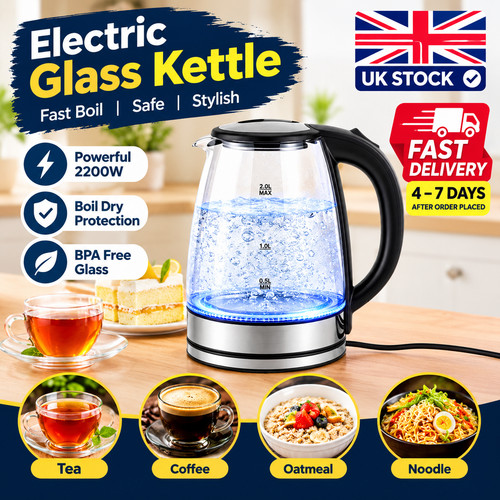 Glass electric kettle 12v - 2l,